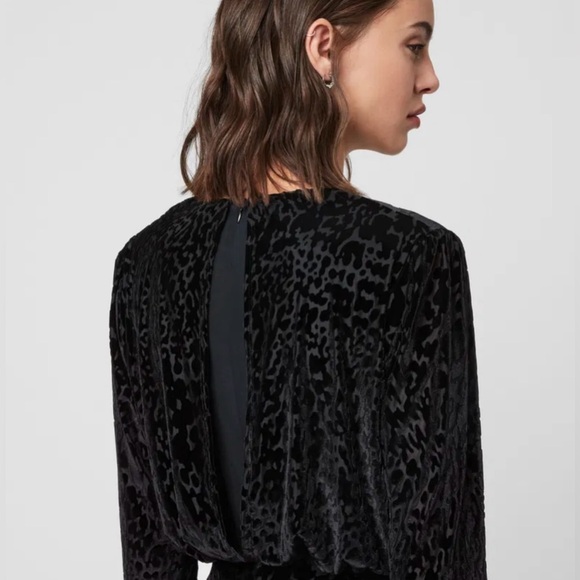 ALL SAINTS LANEY DEVORE DRESS. UK 2/US00. NEW WITH TAGS - Picture 4 of 5